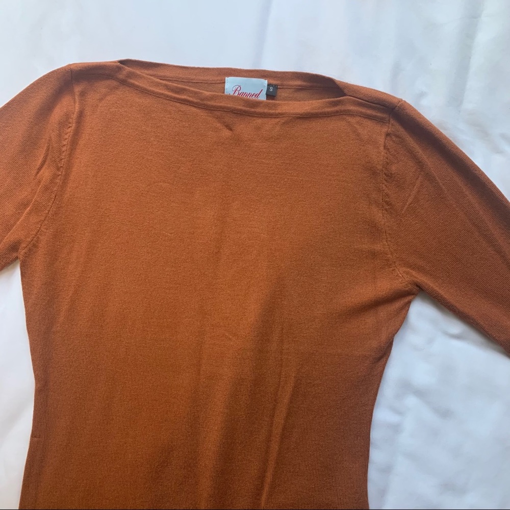 Banned Retro Slash Neck Top